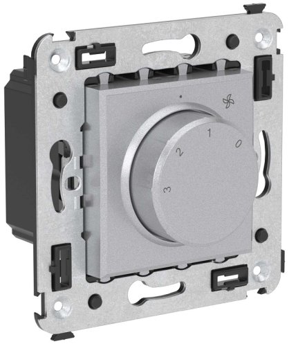 Выключатель вентилятора без рамки DKC Avanti 4-поз. закаленная сталь фото Выключатель вентилятора без рамки DKC Avanti 4-поз. закаленная сталь картинка